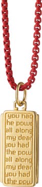Monica Rich Kosann Dorothy Power 18k Gold Pendant Necklace
