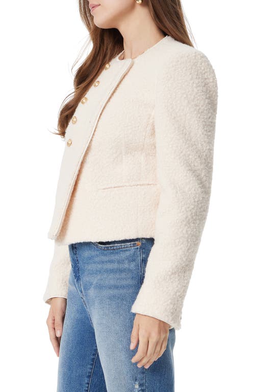 Shop Sam Edelman Fiona Double Breasted Jacket In Parchment