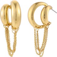 Petit Moments Mirage Chain Hoop Earrings