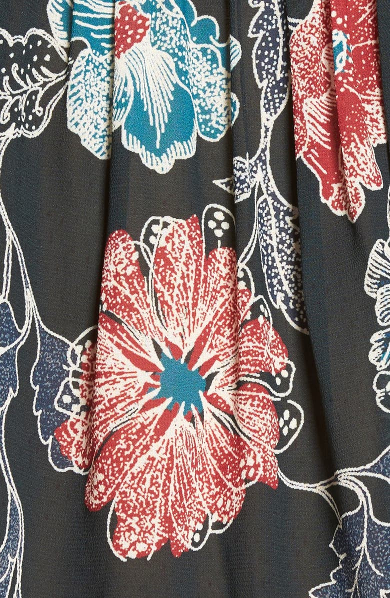 ASTR the Label ASTR 'Esther' Floral Print Peasant Blouse, Alternate, color,