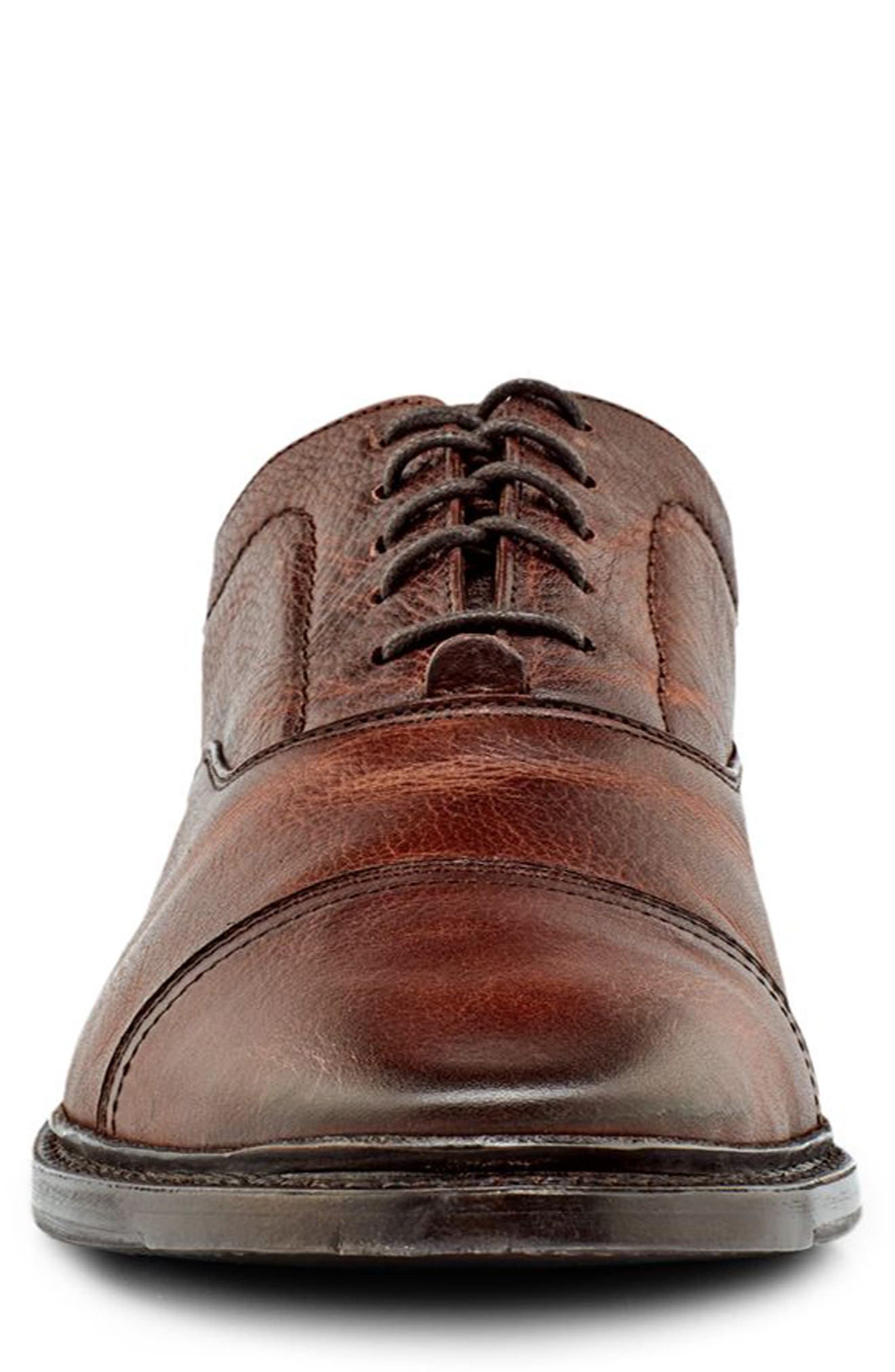 Frye Paul Bal Cap Toe Oxford, Alternate, color, Walnut