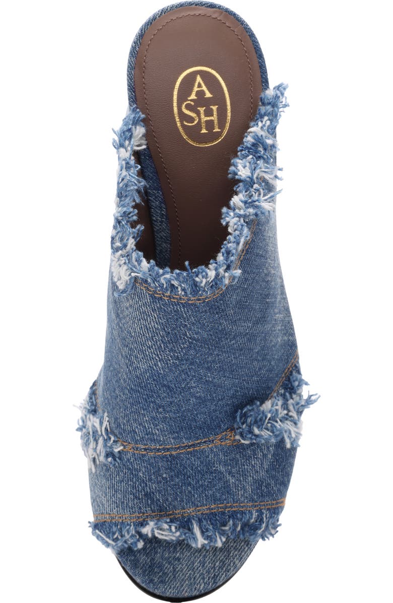 Ash Maui Denim Platform Slide Sandal, Alternate, color,