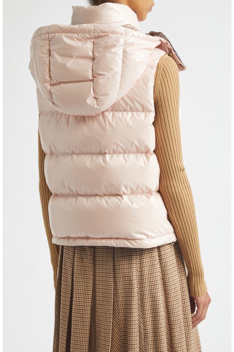 Niverolle Crop Down Vest, Alternate, color, PINK