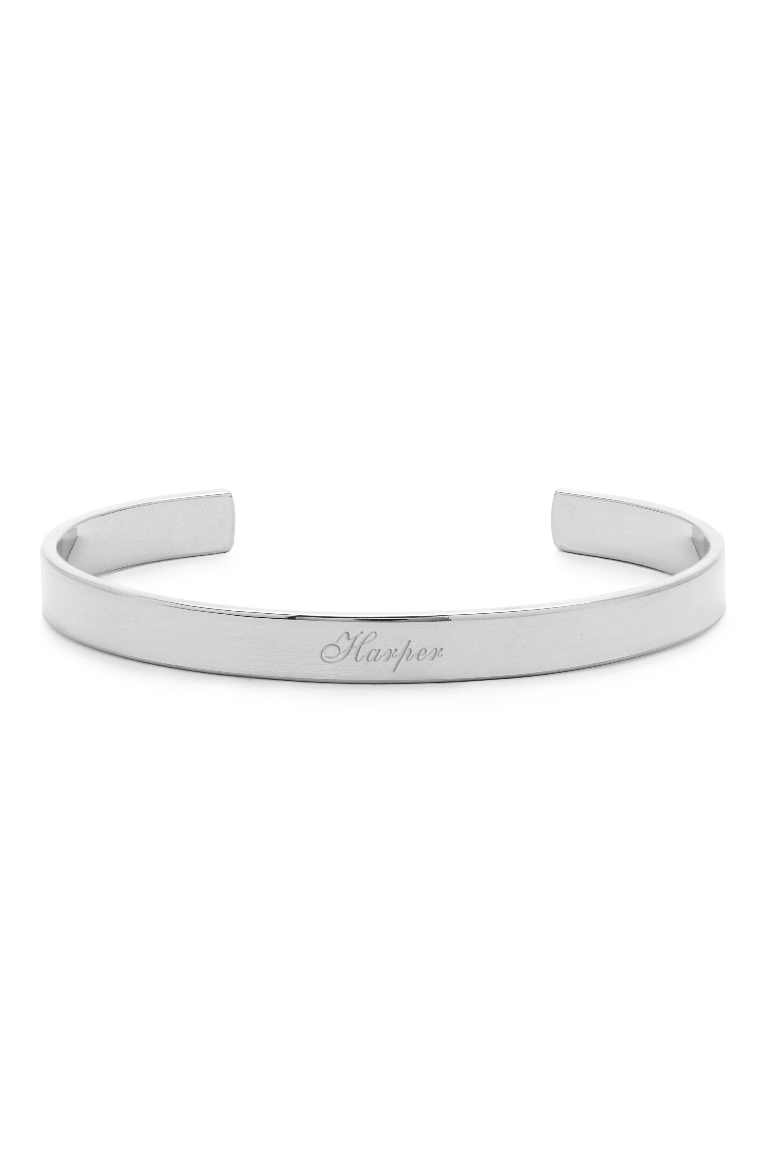 Brook and York Personalized Name Cuff