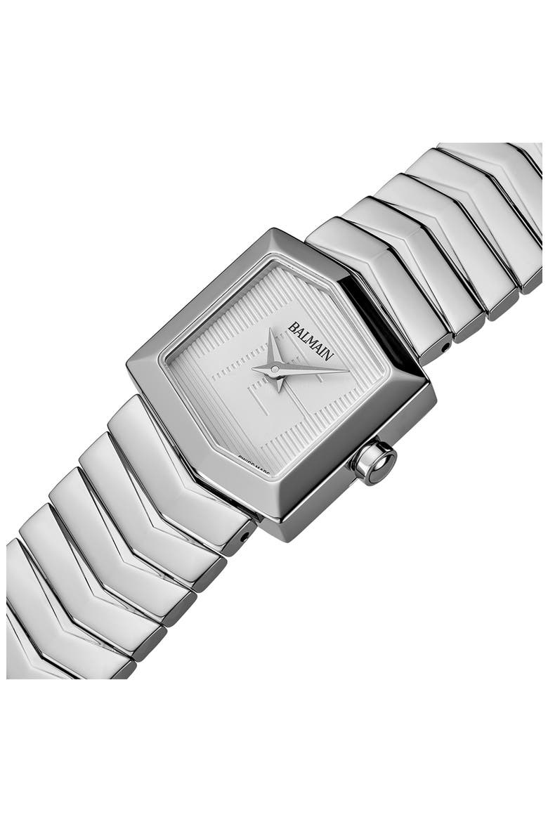 Taffetas Hexagonal Bracelet Watch, 22.5mm x 23.5mm, Alternate, color, STAINLESS STEEL