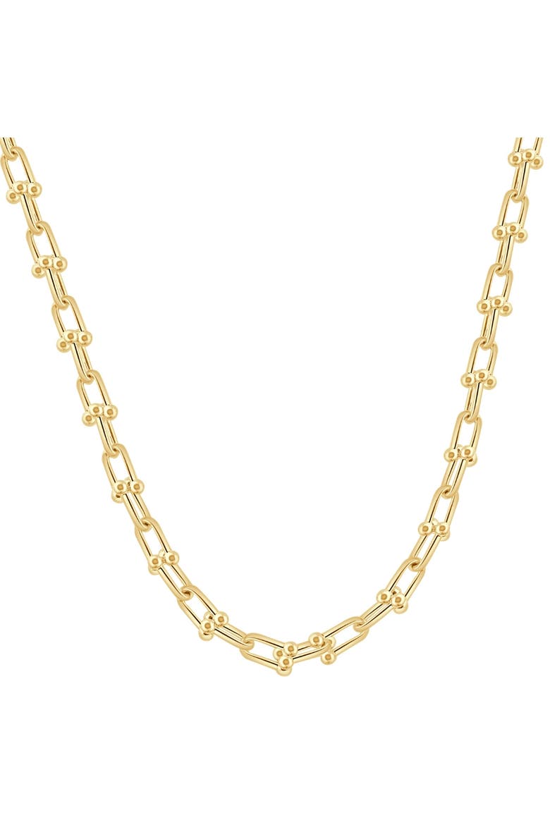 14k Gold Women's 24" Chain Necklace 26 Grams 7.5mm Thick, Main, color, 14k Yellow Gold