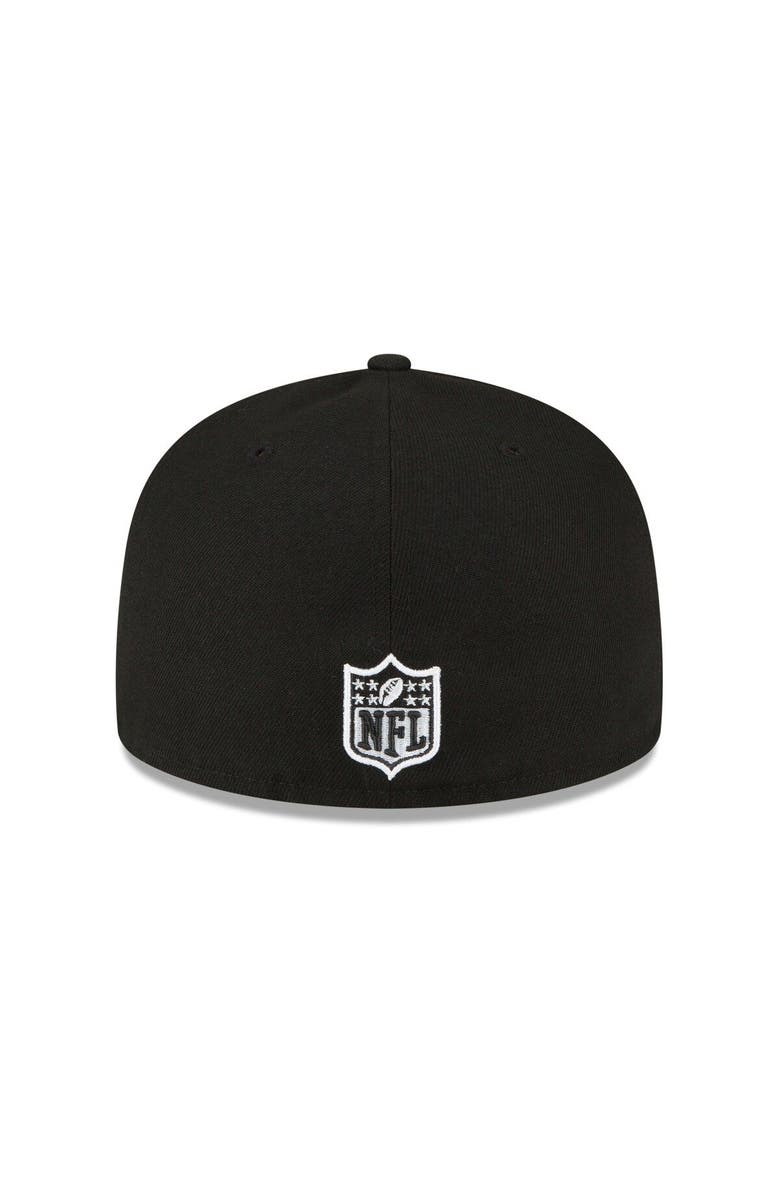 New Era Men's New Era Black Las Vegas Raiders 2001 Pro Bowl Side Patch 59FIFTY Fitted Hat, Alternate, color, 