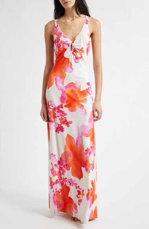 Jazz Floral Knit Maxi Dress