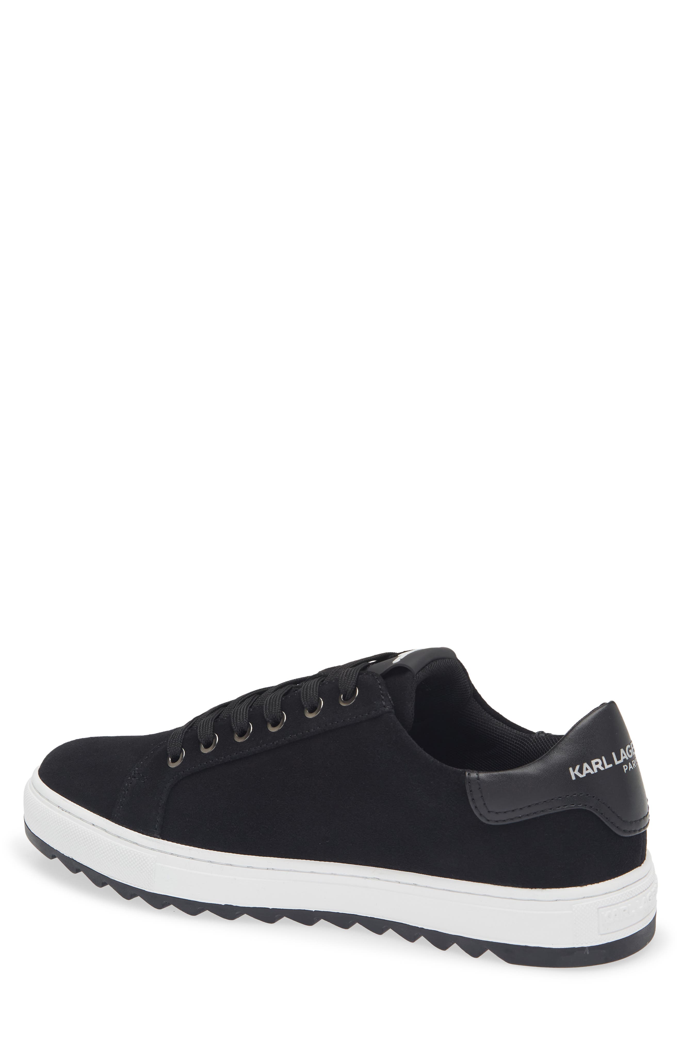 KARL LAGERFELD PARIS Logo Low Top Sneaker, Alternate, color, Black