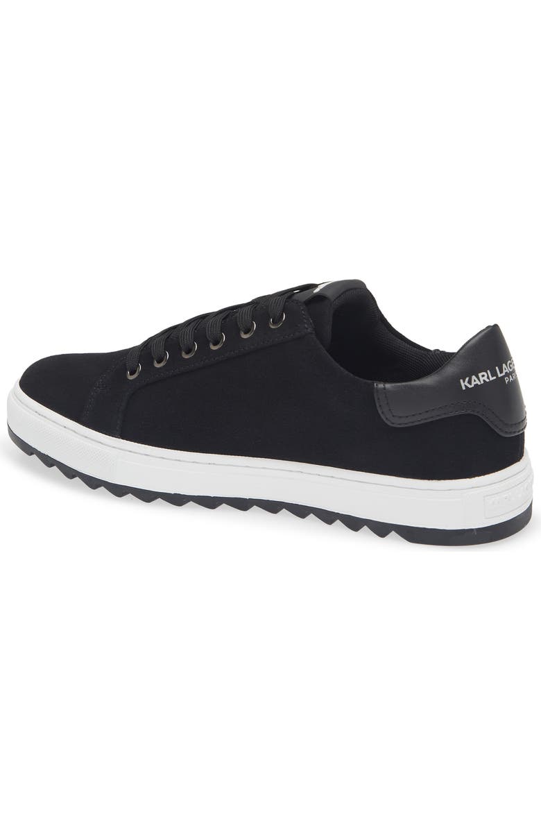 KARL LAGERFELD PARIS Logo Low Top Sneaker, Alternate, color, Black