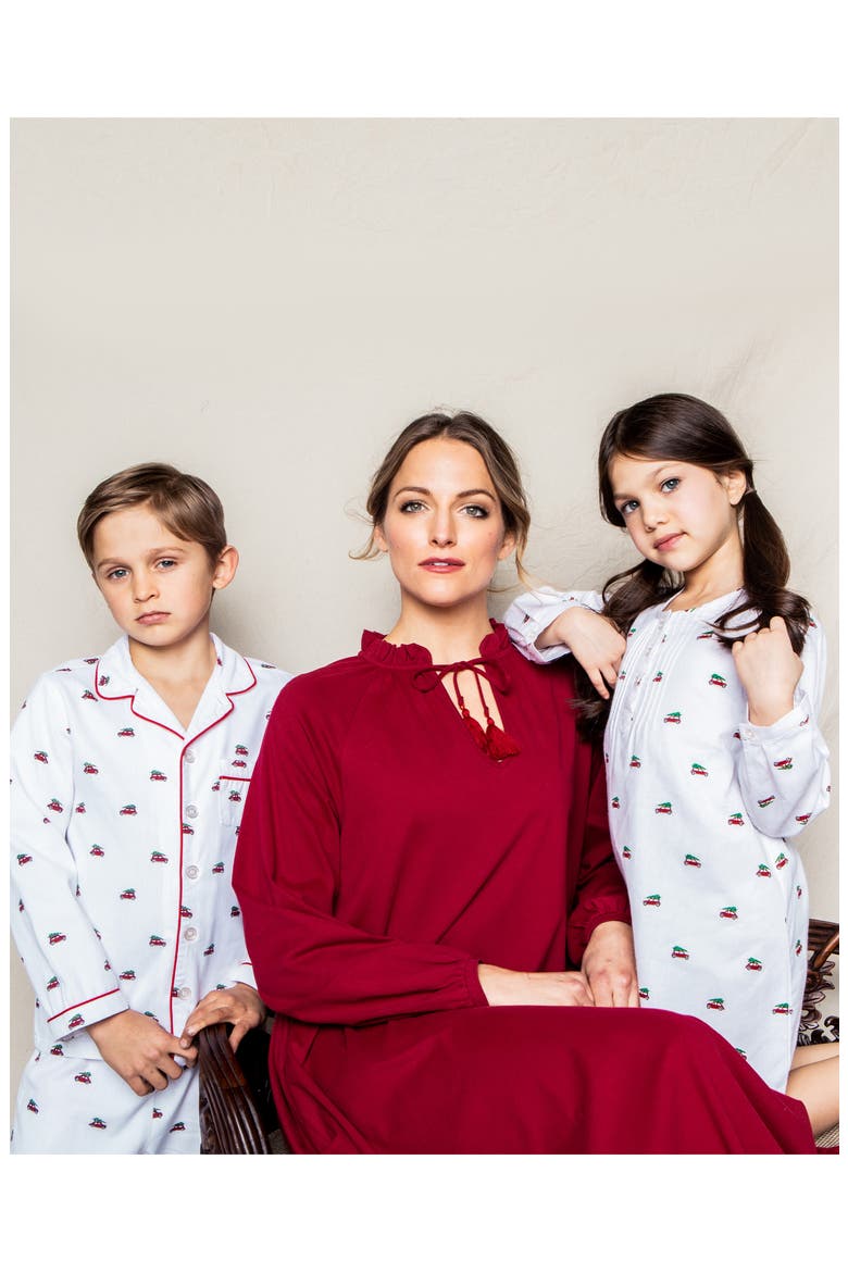 Kids' Holiday Journey Flannel Two Piece Pajamas, Alternate, color, WHITE