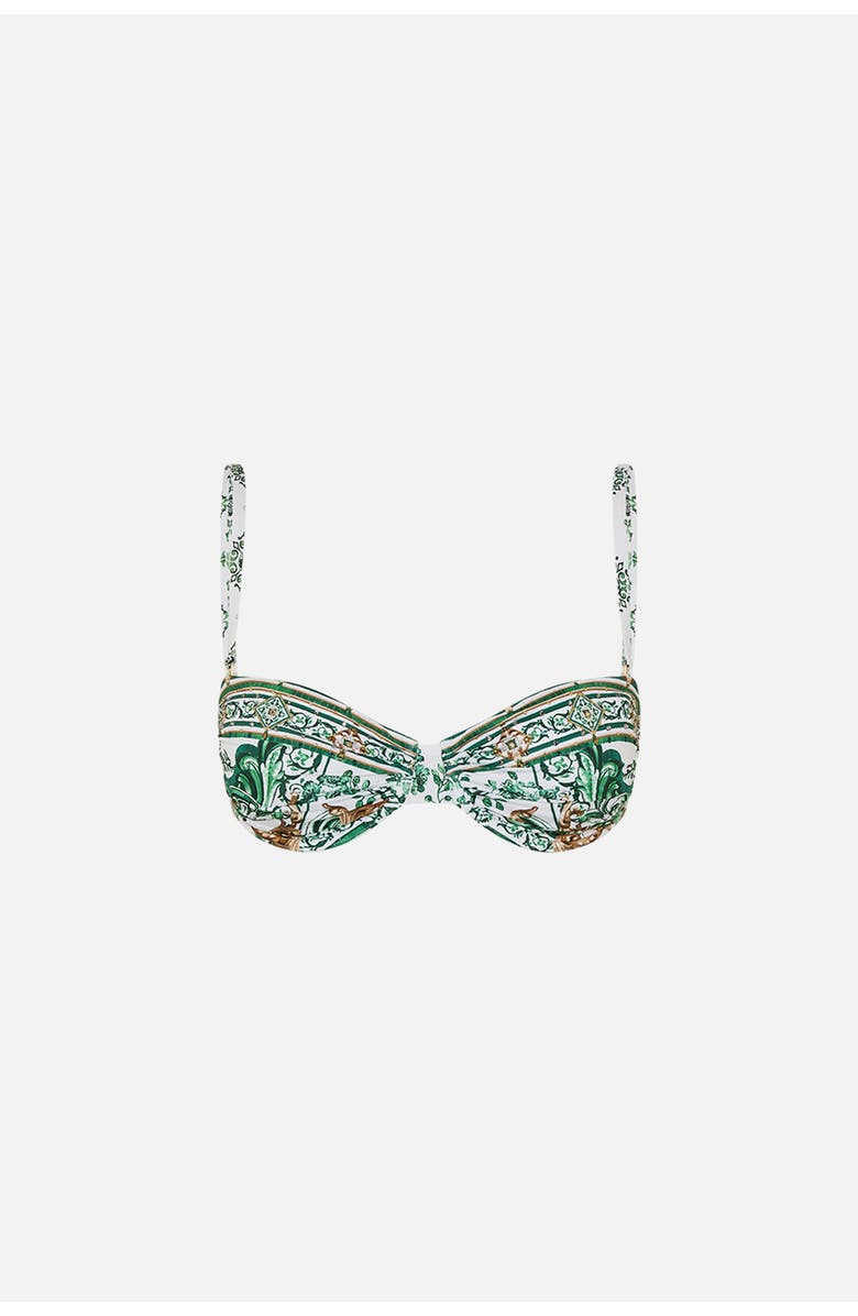 Camilla Ruched Underwire Bra With Removable Straps Corridor Of Calm, Alternate, color, 