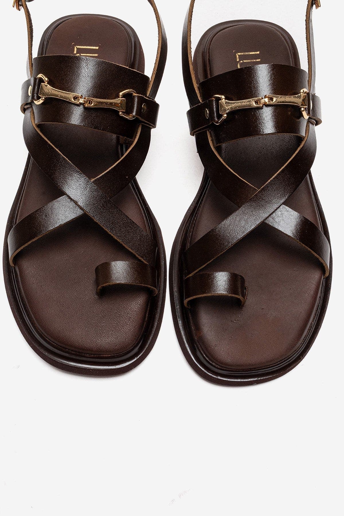 Forever & Always Shoes Fabiana Leather Thong Sandal, Alternate, color, Brown