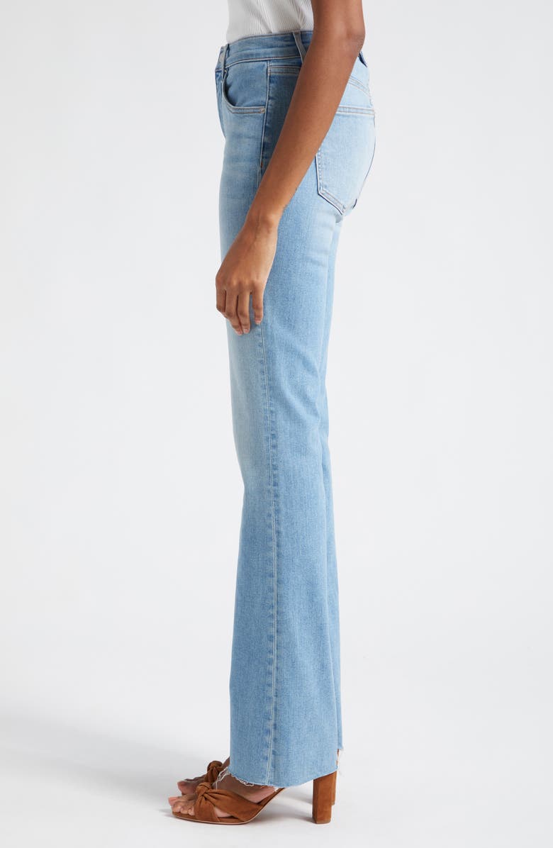 Veronica Beard Cameron Raw Hem Bootcut Jeans, Alternate, color,