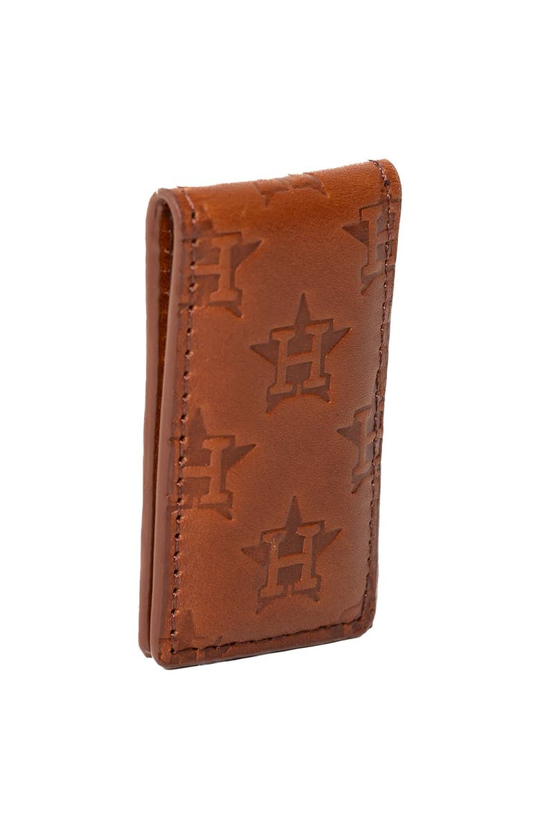 LUSSO Brown Houston Astros Sammy Magnetic Money Clip, Alternate, color, Brown