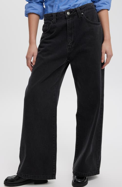 Shop Cotton On Low Super Baggy Jean In Graphite Black