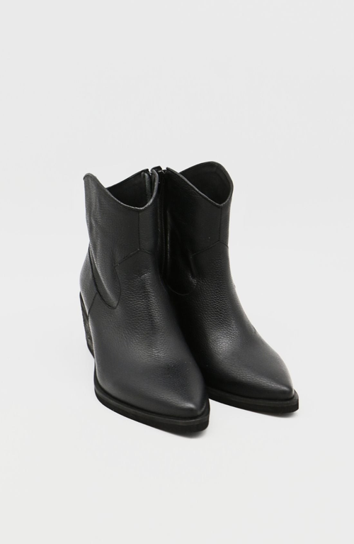 Stivali New York Penelope Western Cowboy Convertible Boots In Black