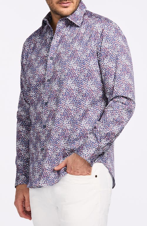 Robert Graham Abstract Dot Print Cotton Button-up Shirt