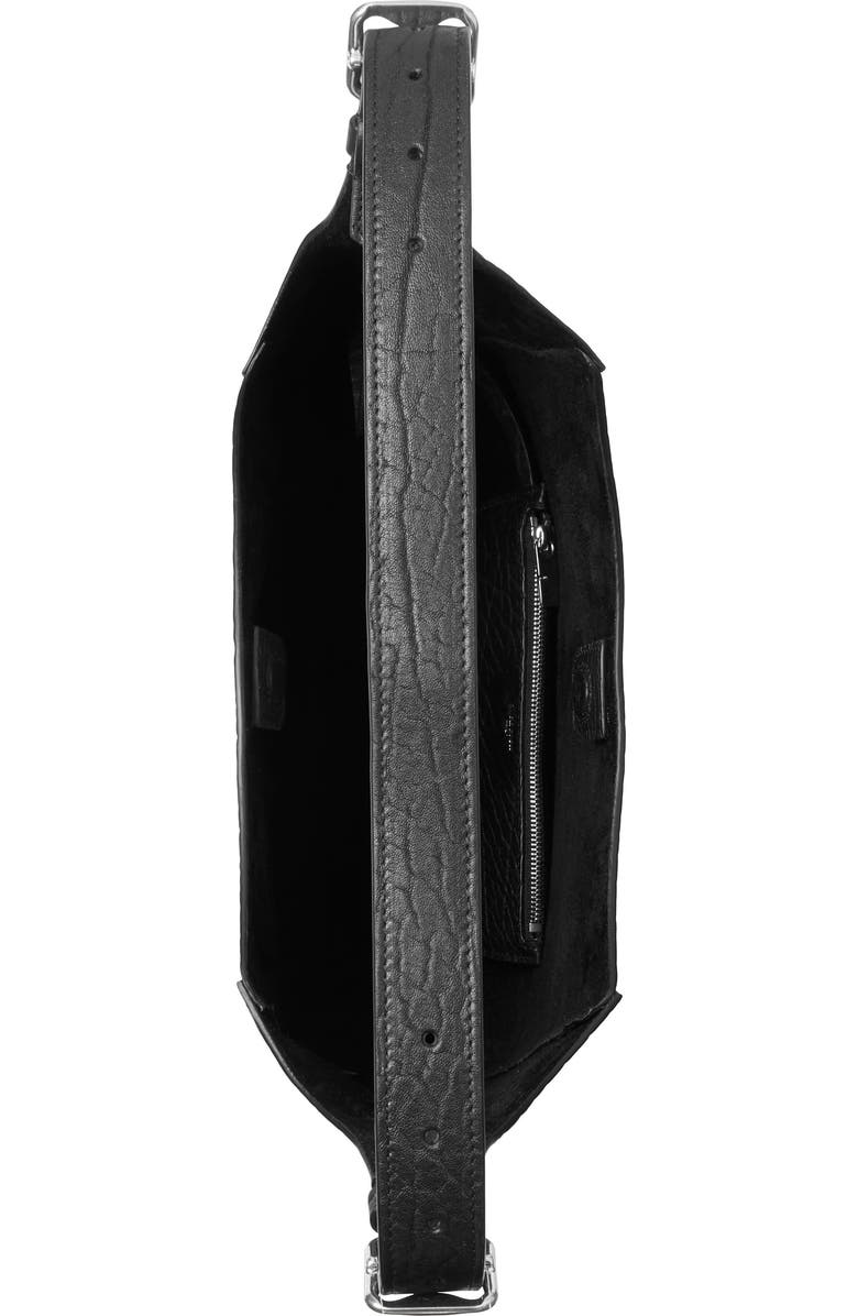 Burberry Medium Chess Leather Hobo Bag, Alternate, color,