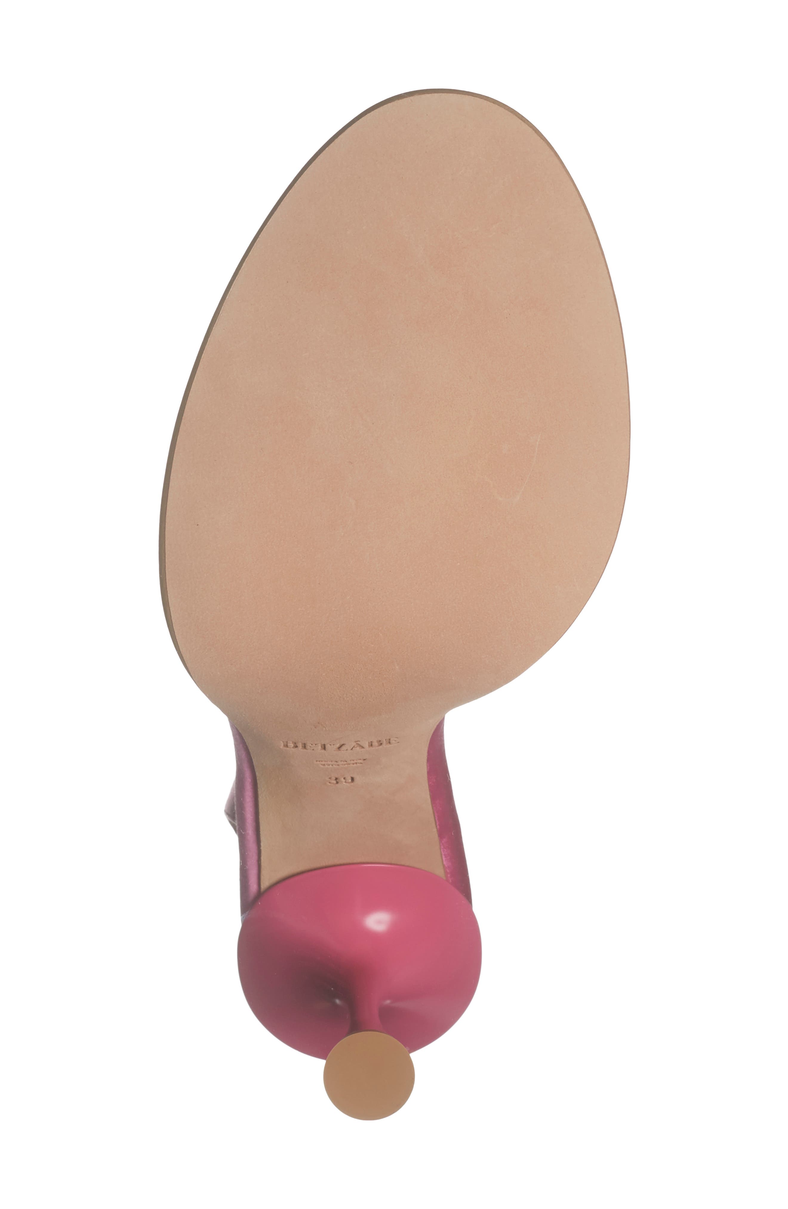 Betzabe Crystal Sandal, Alternate, color, FUCHSIA SATIN