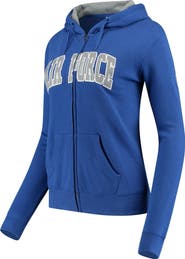 COLOSSEUM Women's Stadium Athletic Royal Air Force Falcons Arched Name Full-Zip Hoodie