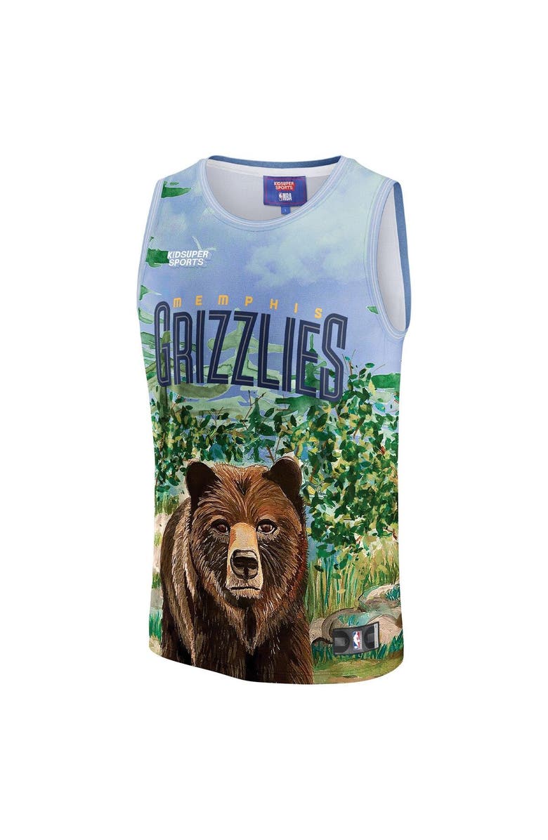 NBA X KIDSUPER Unisex NBA & KidSuper Studios by Fanatics Teal Memphis Grizzlies Hometown Jersey, Alternate, color, Teal