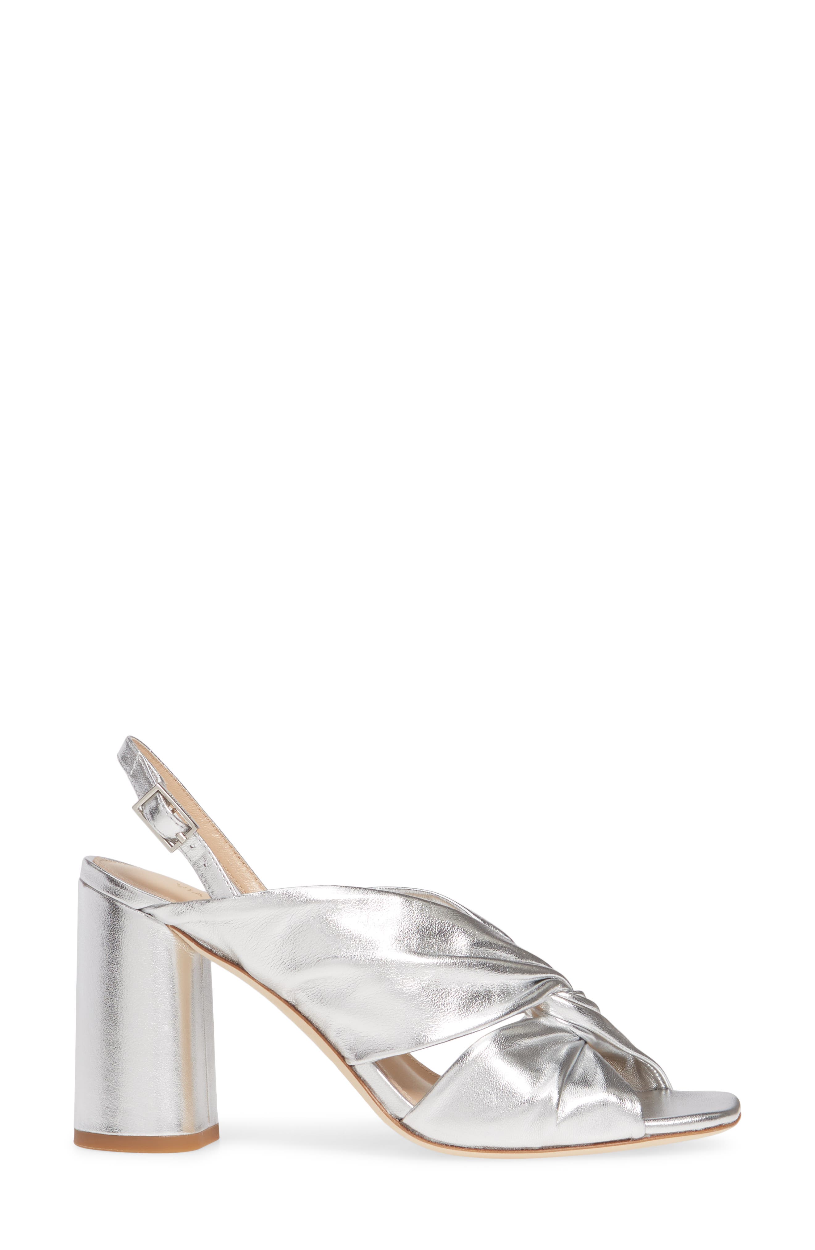 Via Spiga Simone Metallic Slingback Sandal, Alternate, color, 