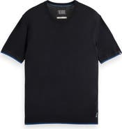 Scotch & Soda Relaxed Fit Short Sleeve Crewnneck Sweater
