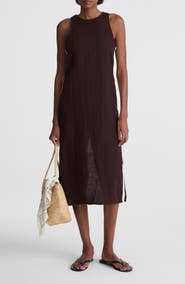 Madewell Sleeveless Linen Maxi Dress