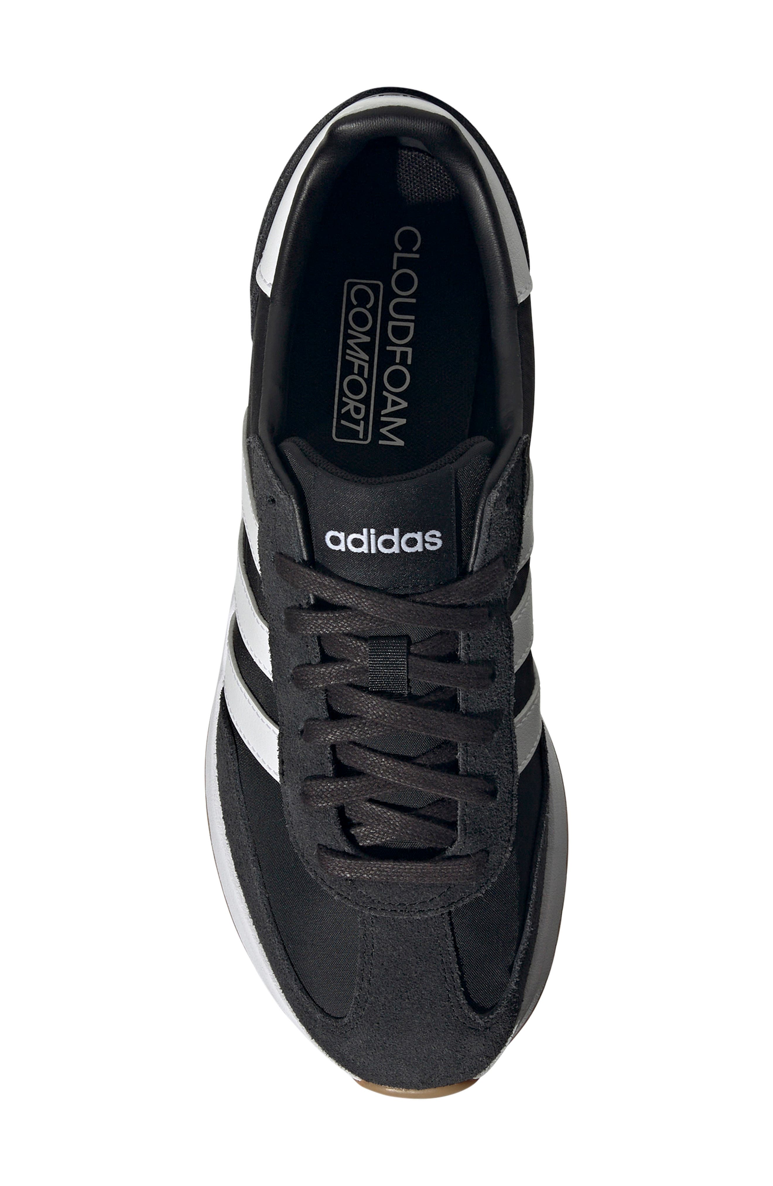 adidas Run '70s Sneaker, Alternate, color, Black/ White/ White