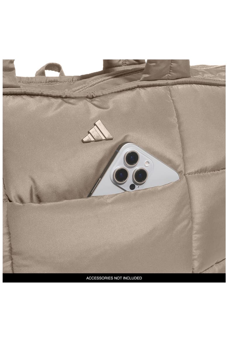 All Me Quilted Tote, Alternate, color, CHALKY BROWN