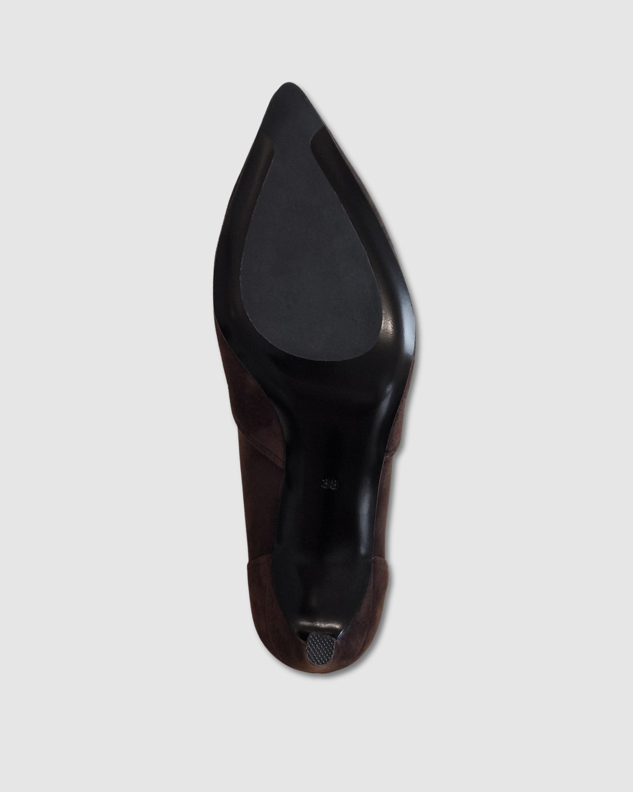 Ophelia High Heel Point Toe Ankle Boot, Alternate, color, CHOCOLATE