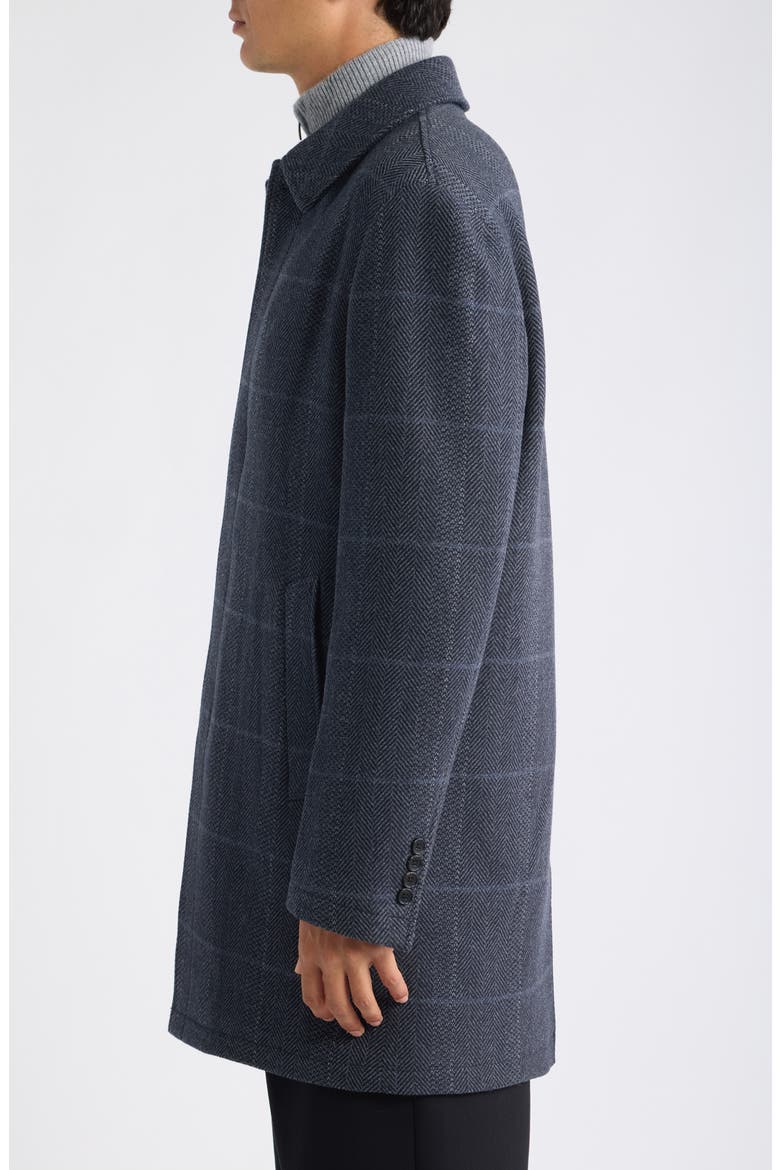 Tyson Wool & Cashmere Coat, Alternate, color, NAVY