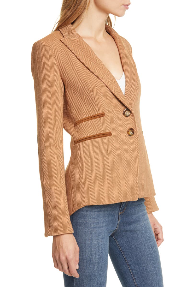 Veronica Beard Hudson Plaid Wool Blend Dickey Jacket, Alternate, color, 