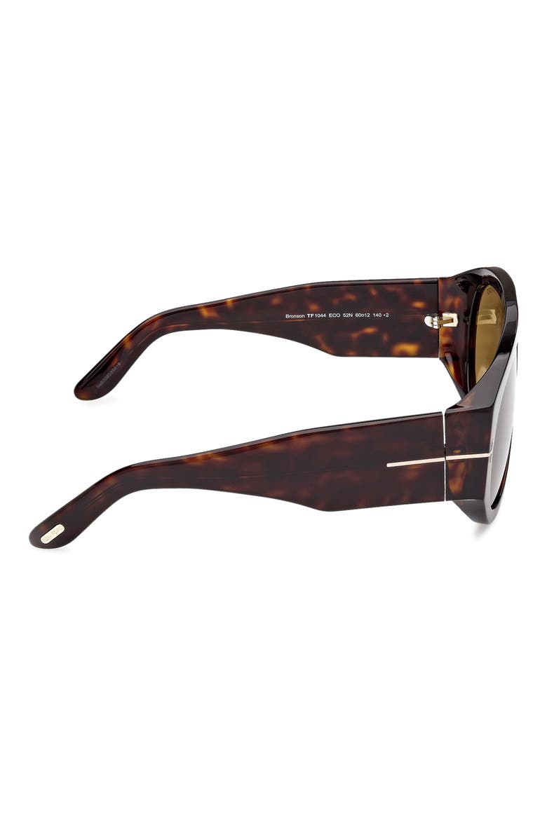 Bronson 60mm Aviator Sunglasses, Alternate, color, CLASSIC DARK HAVANA/ GREEN