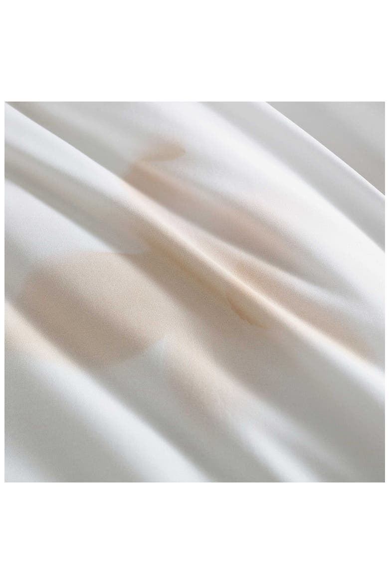 Liquid Floral Duvet Set, Alternate, color, LIGHT BEIGE