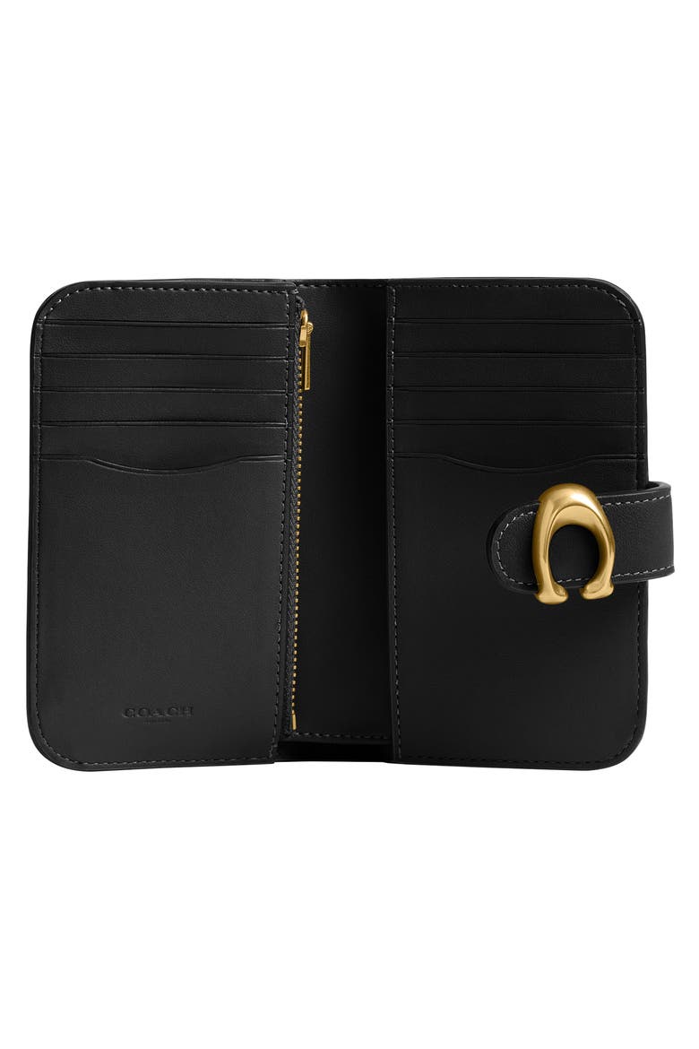 Tabby Soft Grain Leather Wallet, Alternate, color, B4/ BLACK