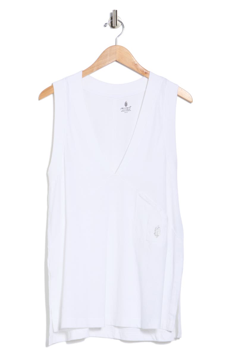 FREE PEOPLE MOVEMENT Velocity V-Neck Tank Top, Alternate, color, White