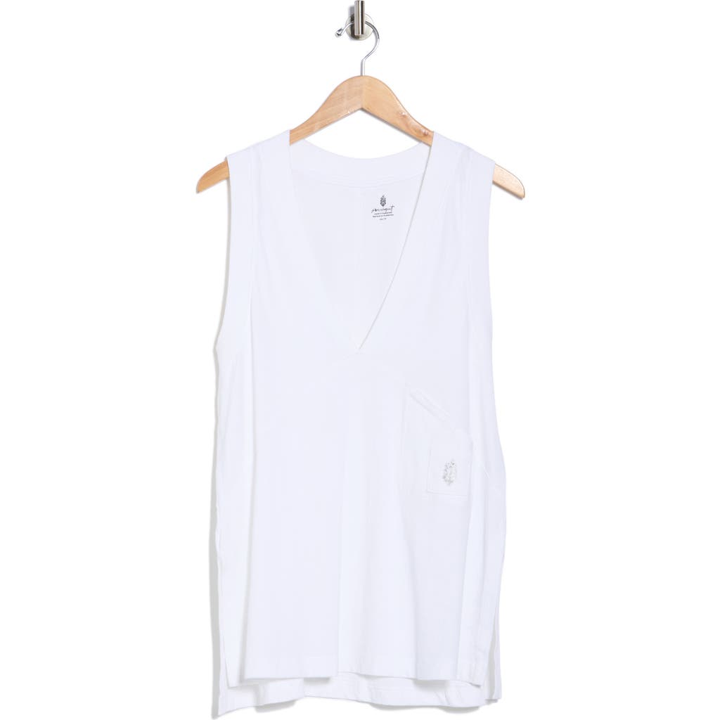 Free People Movement Velocity V-neck Tank Top In White