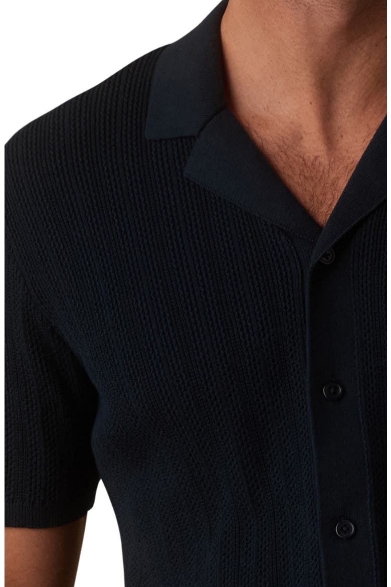 Robles Texture Knit Camp Shirt, Alternate, color, DARK OASIS