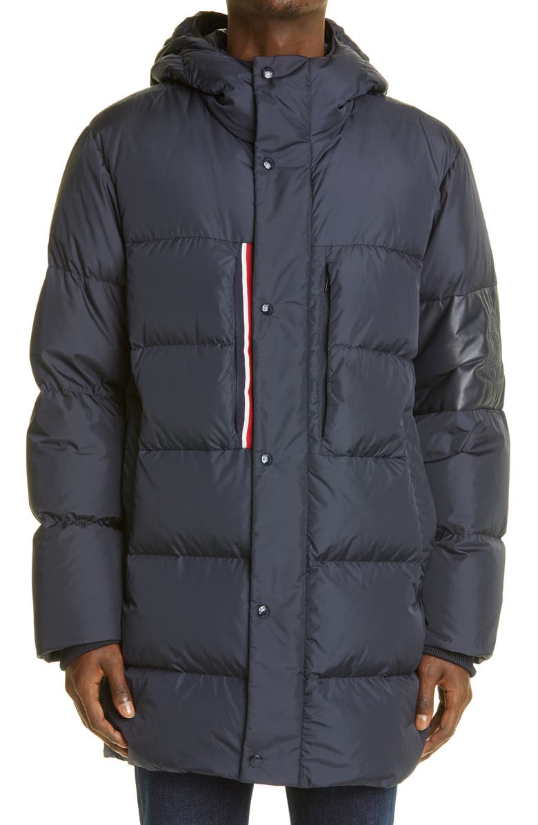 Moncler Marceau Water Resistant Down Puffer Coat, Main, color, 