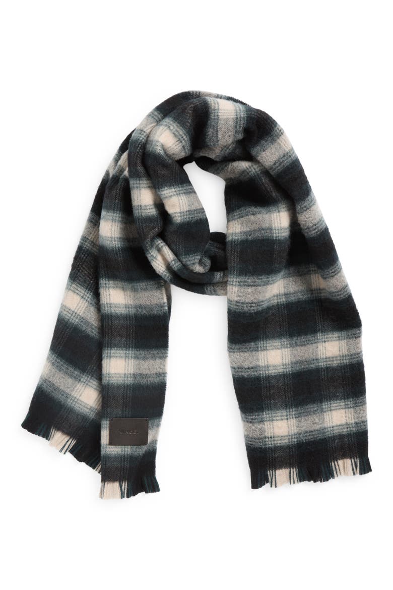 Brushed Double Face Merino Wool Scarf, Main, color, COUNTRY RACER