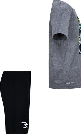 Kids' Three x Three Dri-FIT Tee & Shorts Set
