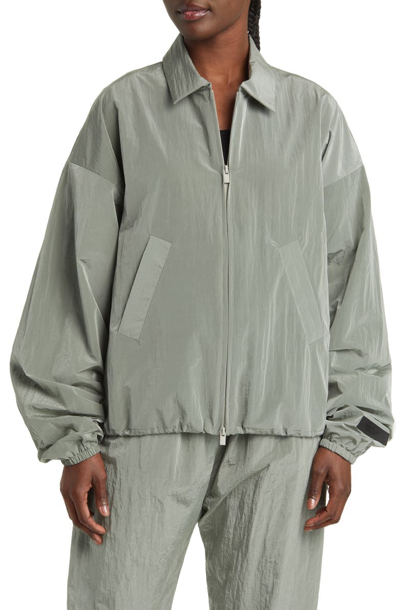 Fear of God Essentials Nylon Shell Bomber Jacket, Alternate, color, 