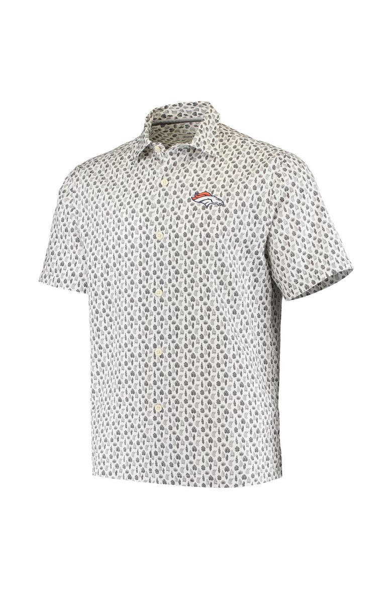 Men's Tommy Bahama White Denver Broncos Baja Mar Woven Button-Up Shirt, Alternate, color, White