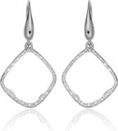 Monica Vinader Riva Diamond Hoop Drop Earrings