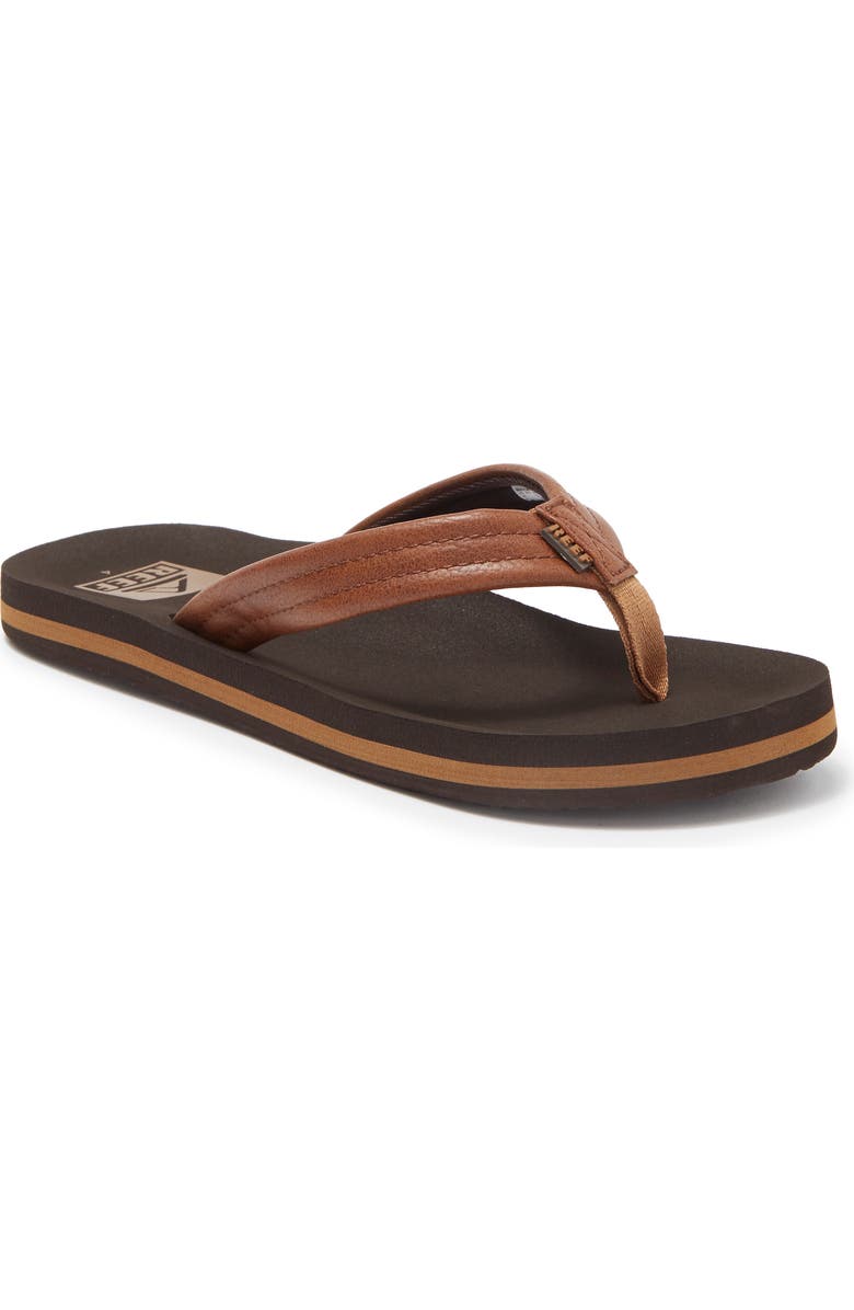 Reef Kids' Ahi Flip Flop, Main, color, Brown