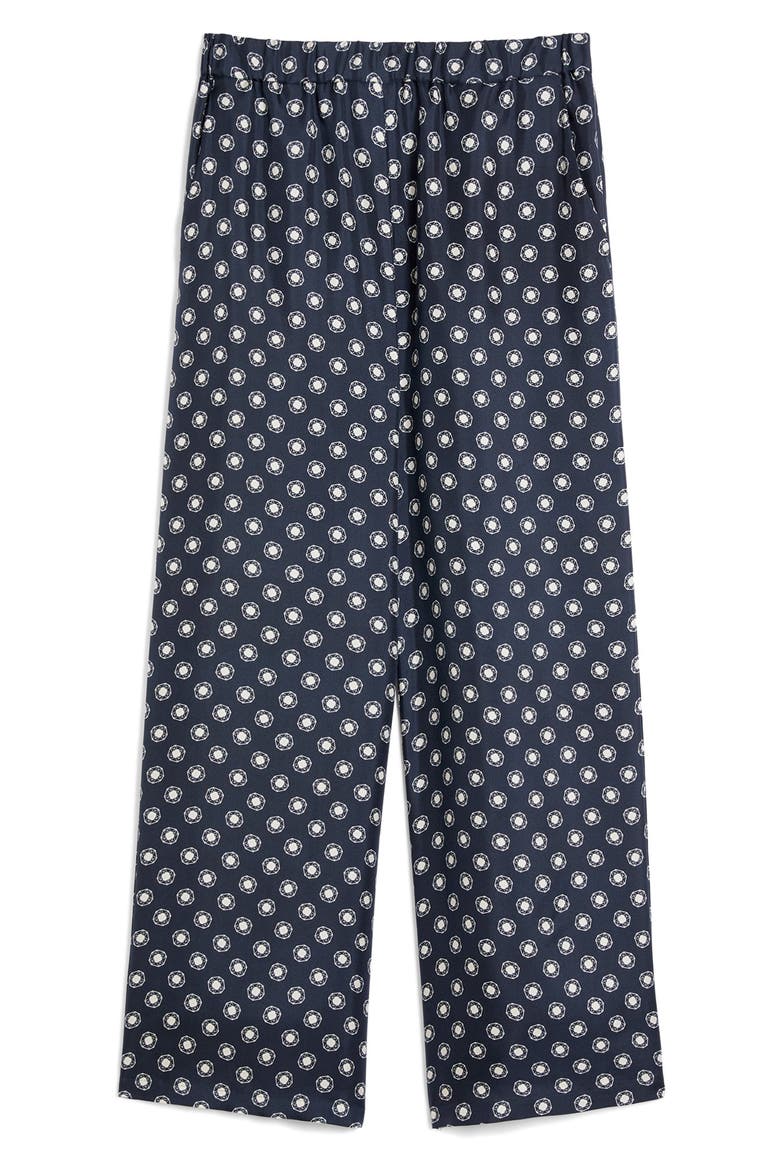 Vik Medallion Silk Pants, Alternate, color, MIDNIGHT BLUE