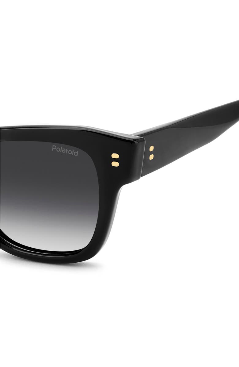 Polaroid 51mm Polarized Cat Eye Sunglasses, Alternate, color, Black/ Grey Sf Pz