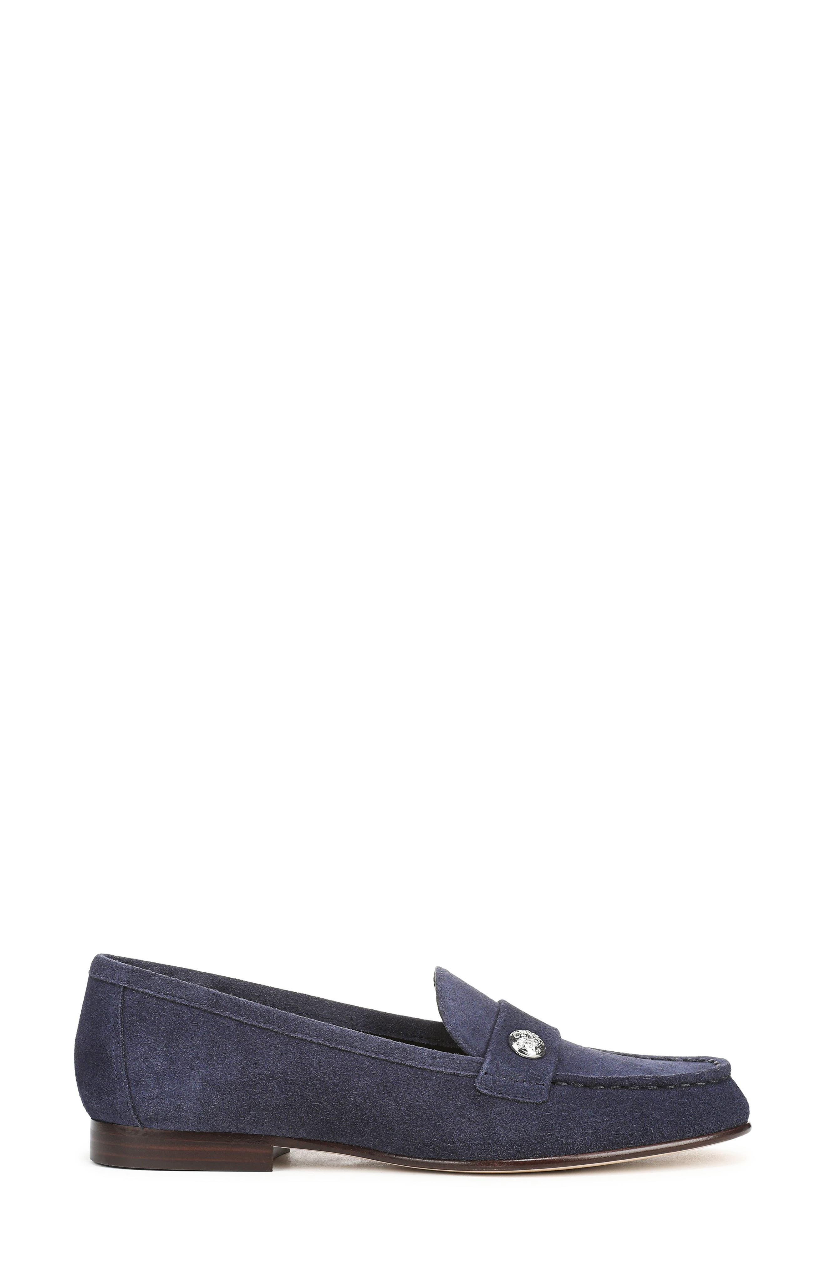 Paley Loafer, Alternate, color, NAVY SUEDE
